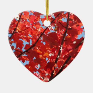 Roter Fall Keramikornament