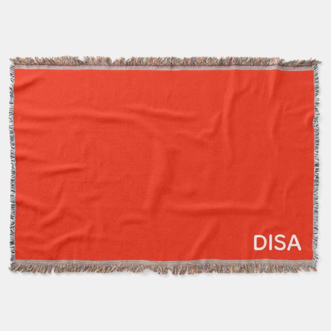 Roter Farbname anzeigen Decke (Vorderseite)