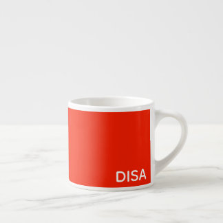 Roter Farbname anzeigen Espressotasse