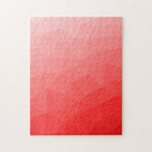 Roter Farbverlauf geometrisches Maschenmuster Puzzle