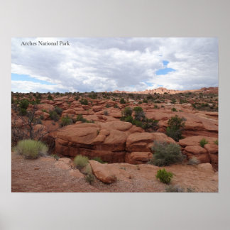 Roter Felsen im Nationalpark Arches Poster