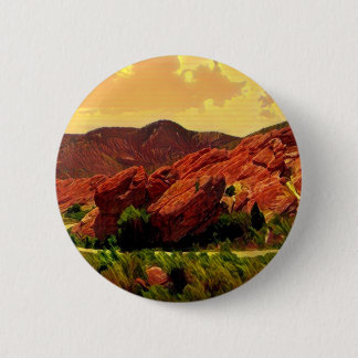 Roter Felsen-Park Denver Colorado Button
