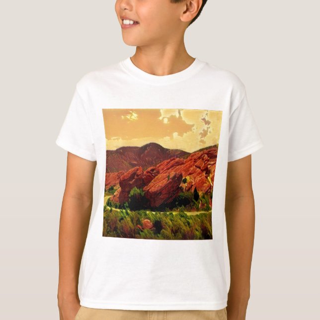 Roter Felsen-Park Denver Colorado T-Shirt (Vorderseite)