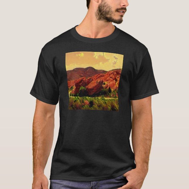 Roter Felsen-Park Denver Colorado T-Shirt (Vorderseite)