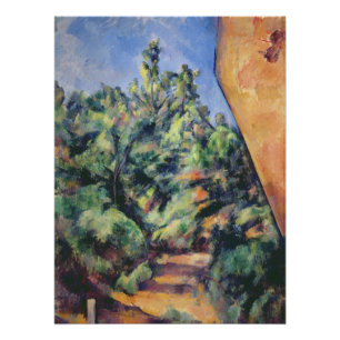 Roter Felsen Pauls Cezanne  , c.1895 (Öl auf Poster