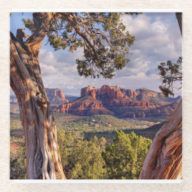 Roter Felsen | Sedona Arizona Glasuntersetzer (Vorderseite)