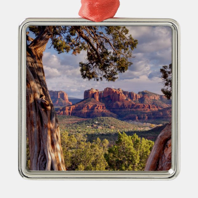 Roter Felsen | Sedona Arizona Ornament Aus Metall (Vorne)