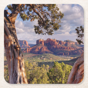 Roter Felsen Sedona Arizona Rechteckiger Pappuntersetzer