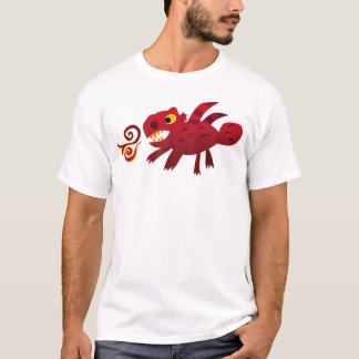 Roter fester Drache (Erwachsener) T-Shirt