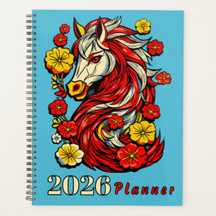 Roter Feuerpferd – Chinesischer Zodiak 2026 Planer