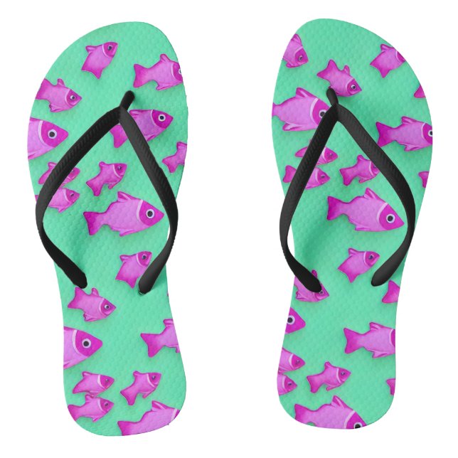 Roter Fisch Flip Flops (Fußbett)