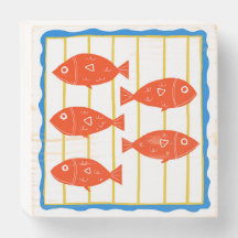 Roter Fisch Küstendesign