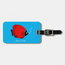 Roter Fisch mit benutzerdefiniertem Text