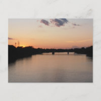 Roter Fluss bei Sunset Postcard