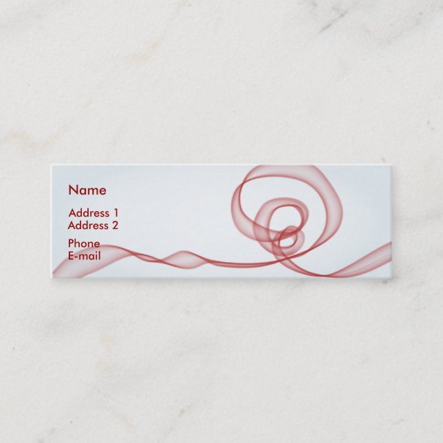 Roter Fluss Mini Visitenkarte (Vorderseite)