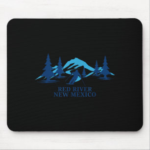Roter Fluss New Mexico Skigebiet Skifahren Skifahr Mousepad