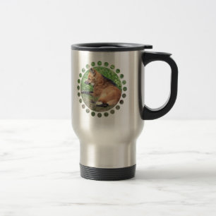 Roter Fox-Bild-rostfreier Stahl-Reise-Tasse Reisebecher