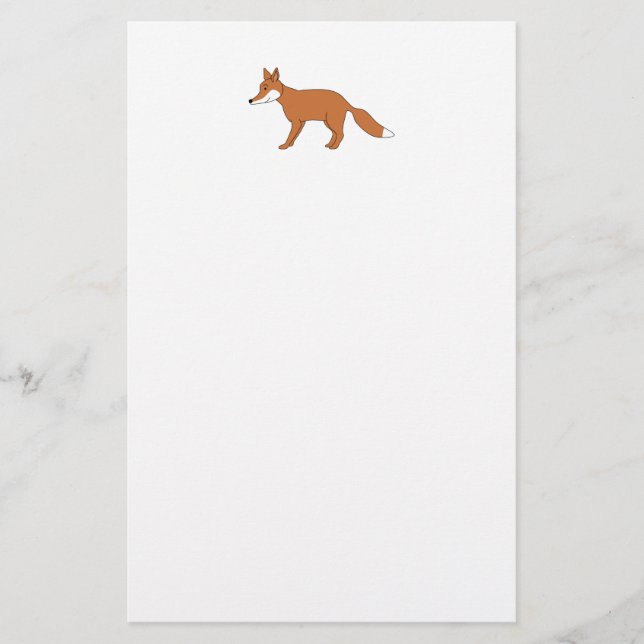 Roter Fox. Briefpapier (Vorderseite)