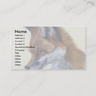 Roter Fox (Hauptstudie) Visitenkarte