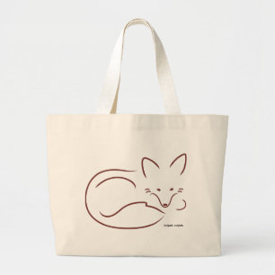 Roter Fox Jumbo Stoffbeutel