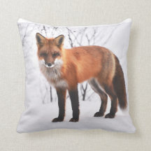 Roter Fox-Kissen