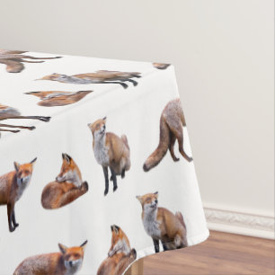 Roter Fox-Raserei-Tischdecke (wählen Sie Farbe) Tischdecke