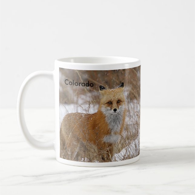 Roter Fox und Bahnen Tasse (Links)