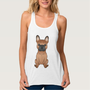Roter Französischer Bulldogge / Frenchie süßer Car Tank Top