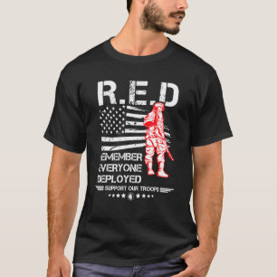 Roter Freitag Militärveteran erinnern sich alle De T-Shirt