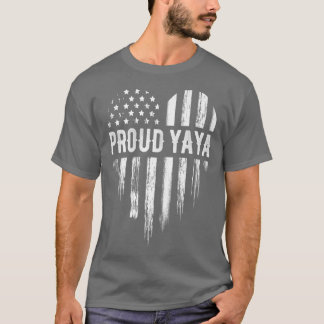 Roter Freitag Proud Yaya Oma Unterstützung Militär T-Shirt