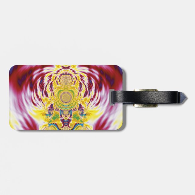 Roter Frühling Gepäckanhänger (Rückseite horizontal)