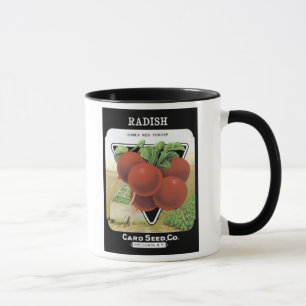 Roter Frühling-Turnip-Card-Samen-Co Tasse