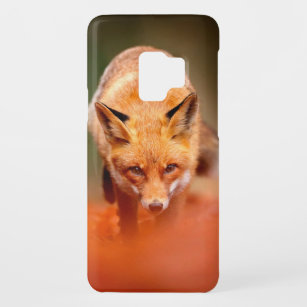 Roter Fuchs auf orangefarbenen Herbstblättern. Nie Case-Mate Samsung Galaxy S9 Hülle
