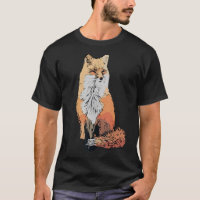 Roter Fuchs-Design Waldtierfresser mit fett