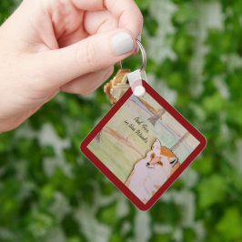 Roter Fuchs im Wald Schlüsselanhänger