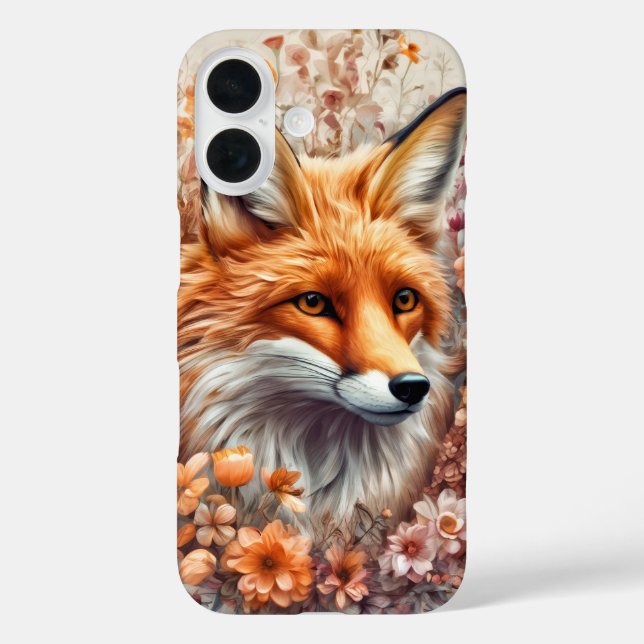 Roter Fuchs in der Blume Case-Mate iPhone Hülle (Rückseite)