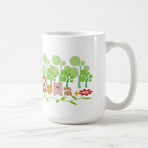 Roter Fuchs, kleines Huhn, Wildschwein, Eule und K Tasse
