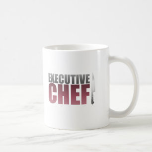 Roter Führungskraft-Koch Tasse