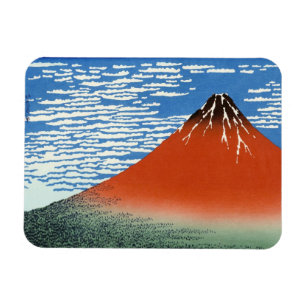 Roter Fuji Südwind klare Morgen Magnet