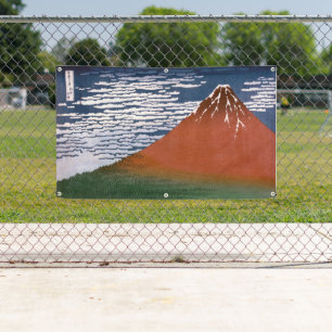 Roter Fuji, Vulkan Aka Fujiyama Katsushika Hokusai Banner