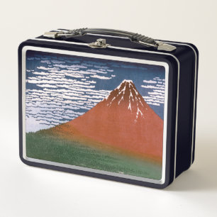 Roter Fuji, Vulkan Aka Fujiyama Katsushika Hokusai Metall Brotdose