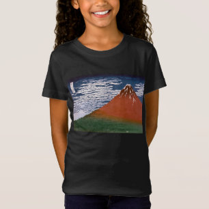 Roter Fuji, Vulkan Aka Fujiyama Katsushika Hokusai T-Shirt