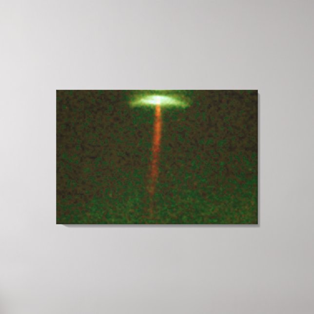 Roter Gasstrahl wird aus der Bildung von Star HH-3 Leinwanddruck (Vorderseite)