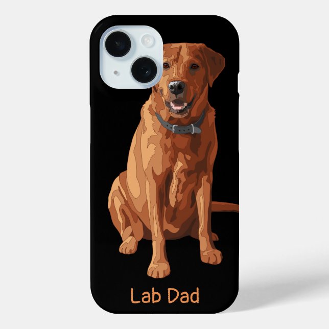 Roter gelber Labrador Retriever-Hund Case-Mate iPhone Hülle (Rückseite)