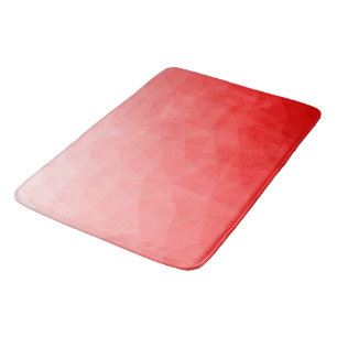 Roter geometrischer Maschenverlauf mit Farbverlauf Badematte