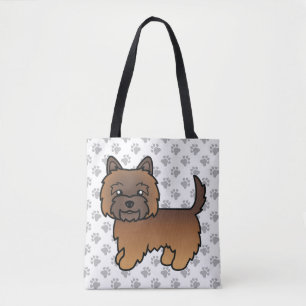 Roter Gescheckter Cairn Terrier Süßer Cartoon-Hund