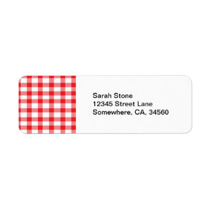 Roter Gingham
