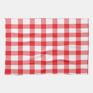 Roter Gingham Handtuch