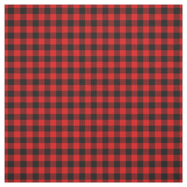 Roter Gingham-Karo Stoff (Muster)