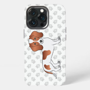 Roter glatter Mantel Dachshund Cartoon Hund & Pfot iPhone 13 Pro Hülle